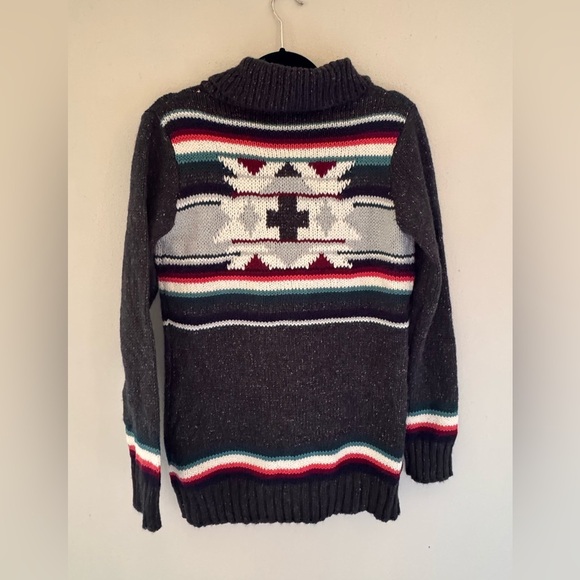 NWT Maurice’s Women's Gray Patterned “Grandpa” Cardigan Sweater - Picture 2 of 9